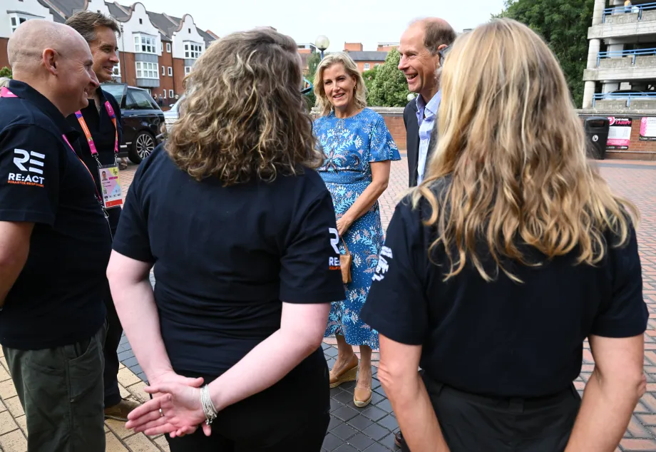 The Earl and Countess of Wessex arrive at the Commonwealth Games