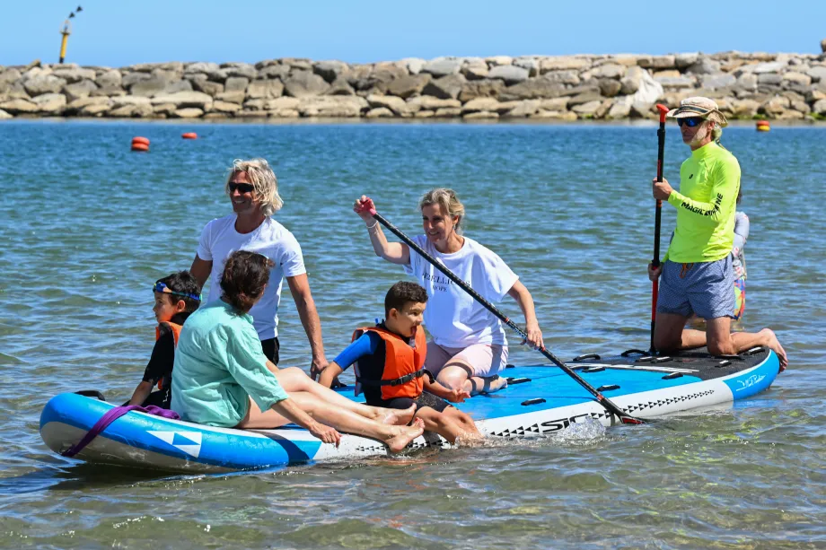 The Countess of Wessex at the adapted surfing project