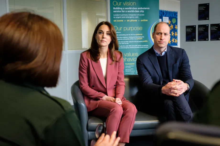 The Duke and Duchess of Cambridge visit the London Ambulance Centre in Croydon.
