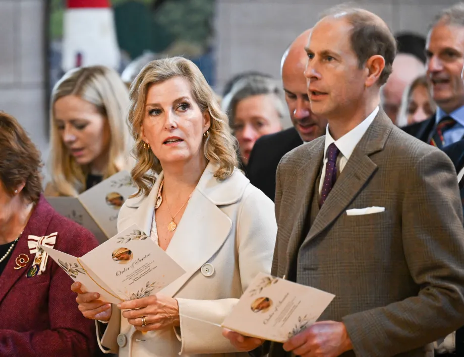 The Earl and Countess of Wessex and Forfar attend a Service of Thanksgiving for Queen Elizabeth