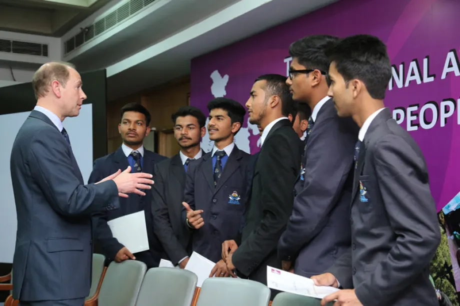 The Earl of Wessex at The Duke of Edinburgh Awards in New Delhi