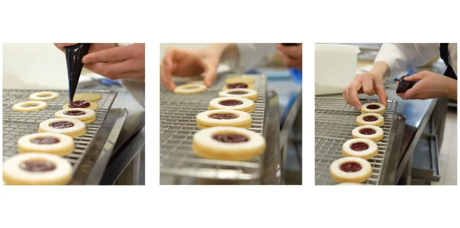 Jammy Dodgers made in the royal kitchen