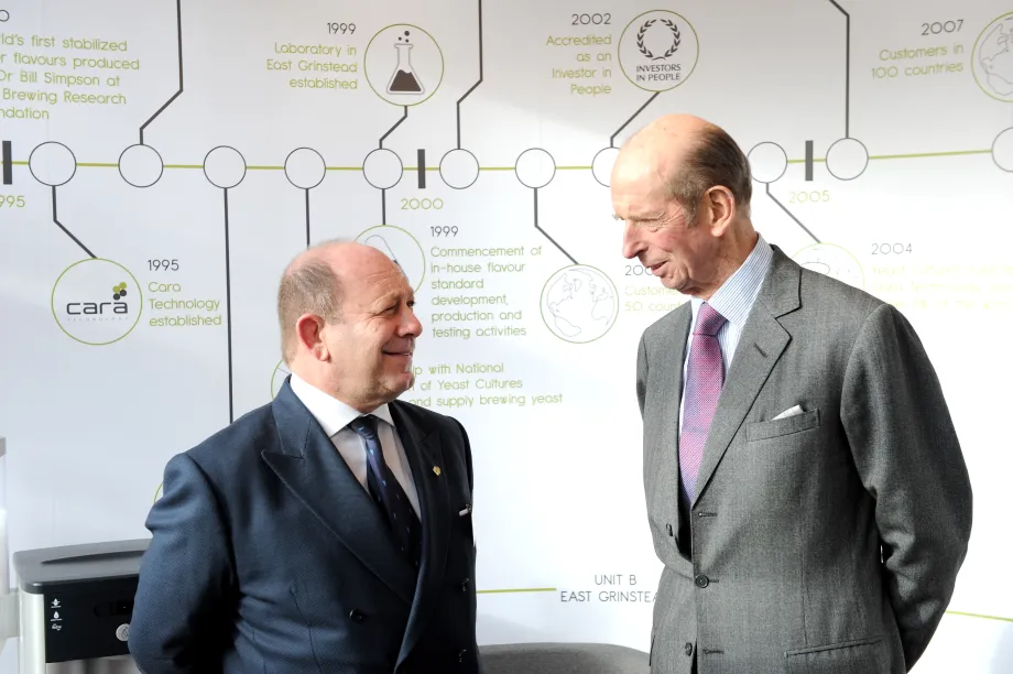 The Duke tours Cara Technology