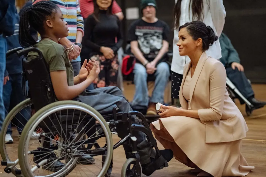 The Duchess of Sussex visits the National Theatre