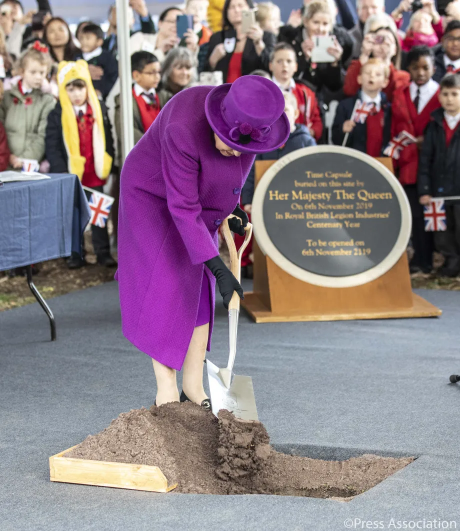 The Queen visits the Royal British Legion Industries village 