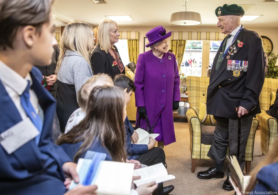 The Queen visits the Royal British Legion Industries village 