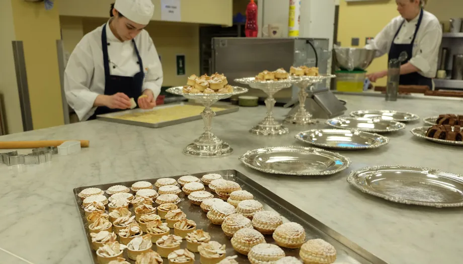 Pastry chefs at Buckingham Palace