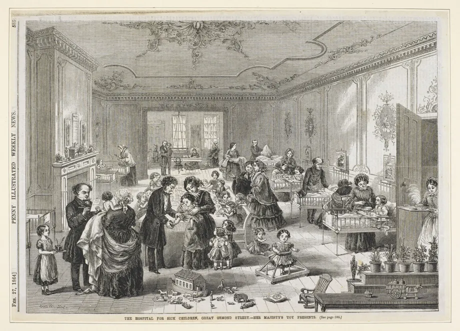 Queen Victoria donates toys to Great Ormond Street Hospital