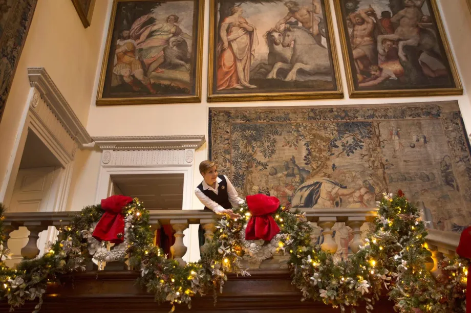 Palace of Holyroodhouse, Grand Staircase, Christmas 2018