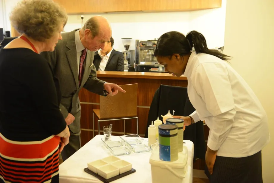 The Duke meets students