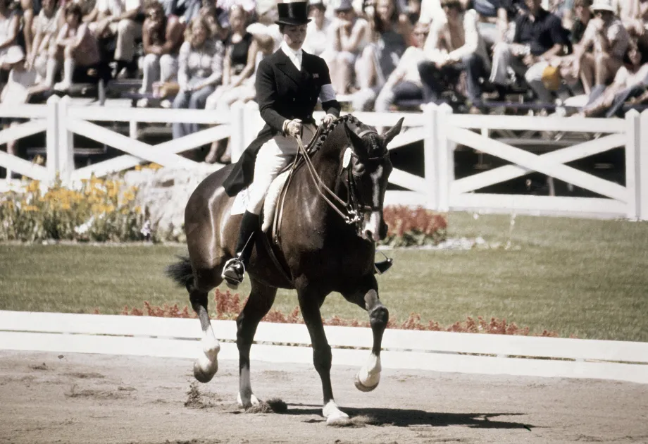 The Princess Royal riding