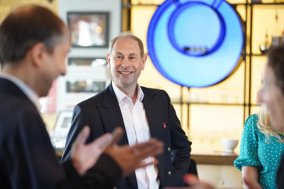 The Earl of Wessex visits Twickenham Studios