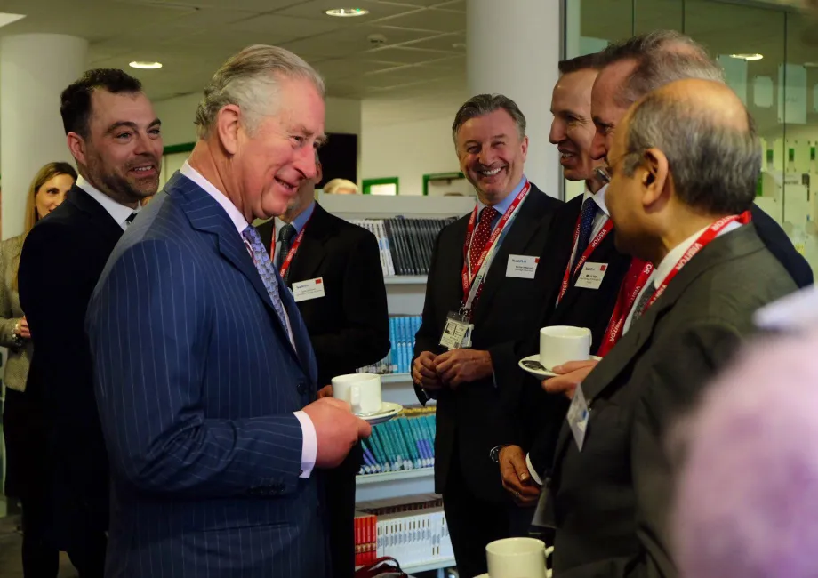 The Prince of Wales visits the Kensington Aldridge Academy in Kensington 