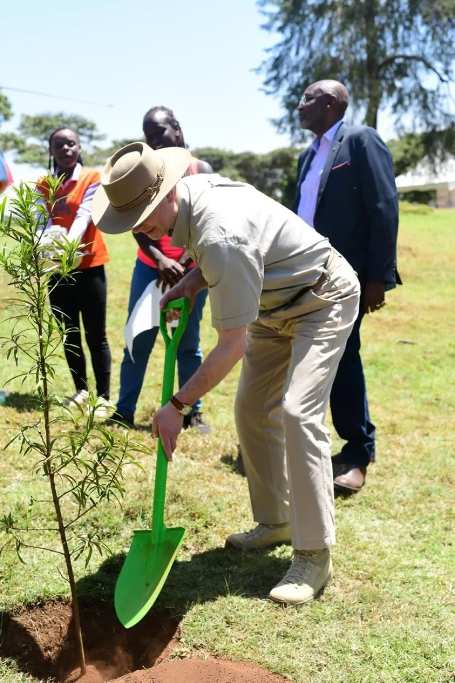 The Earl of Wessex plants a tree to mark The Queen's Platinum Jubilee