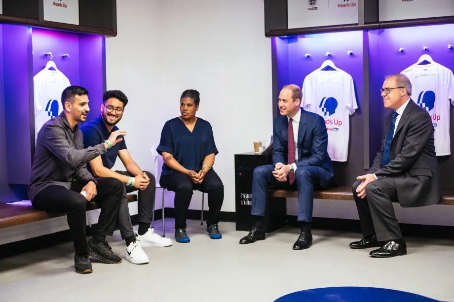 The Duke of Cambridge at the announcement of Heads Up, at Wembley Stadium.