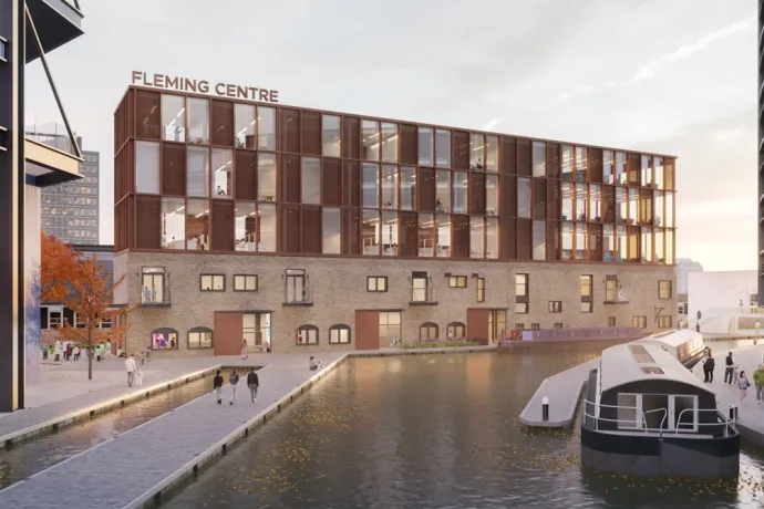 CGI showing proposal for The Fleming Centre building