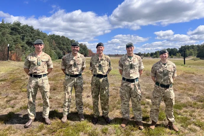 The Duke of Edinburgh with 2 RIFLES