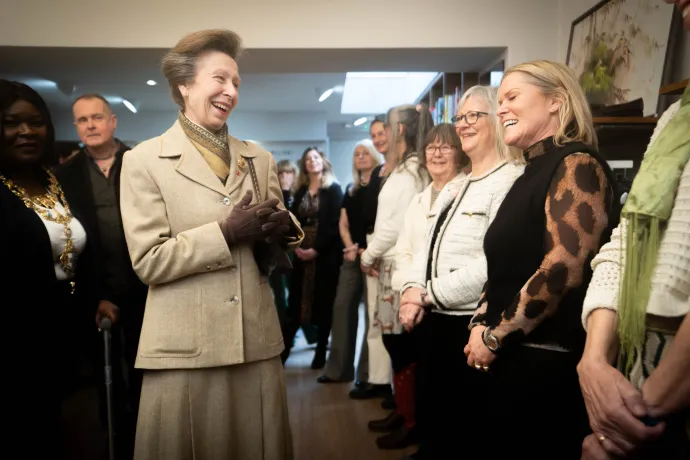 The Princess Royal visits a Save The Children shop, Wandsworth