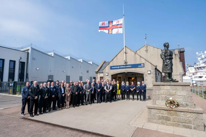The Duke of Kent visits Fraserburgh to mark 55 years as President of RNLI