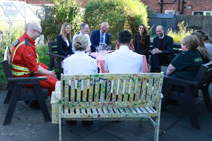 The Prince and Princess of Wales visit Southport