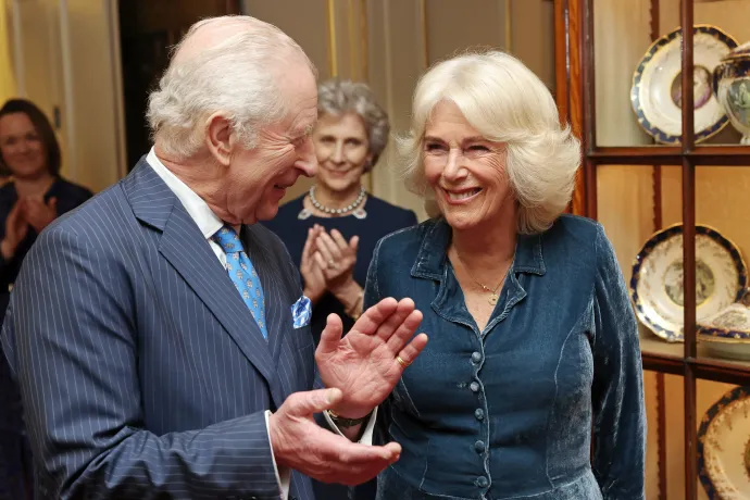 The King and Queen at Clarence House
