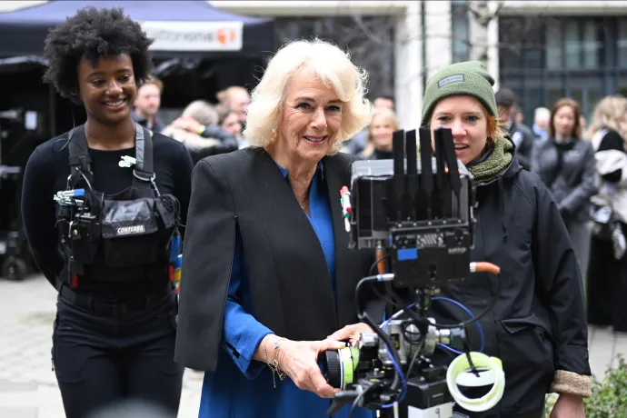 The Queen on the set of Trigger Point