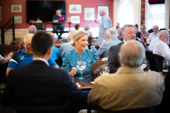 The Duchess of Edinburgh attends Bingo with the Chelsea Pensioners