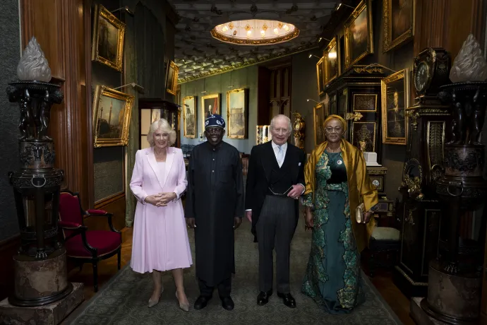 The King and Queen host a State Visit by the President of Nigeria