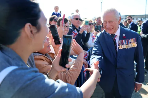 The King visits Barrow-in-Furness
