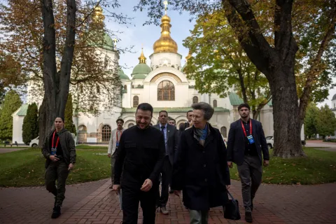 The Princess Royal and President Zelenskyy